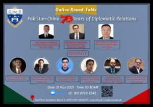 INTERNATIONAL ONLINE ROUNDTABLE: “PAKISTAN AND CHINA: 70 YEARS OF DIPLOMATIC RELATIONS”