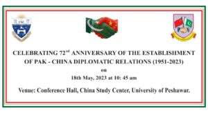 HYBRID SEMINAR “CELEBRATING 72nd ANNIVERSARY OF THE ESTABLISHMENT OF PAKISTAN-CHINA DIPLOMATIC RELATIONS (1951-2023)”